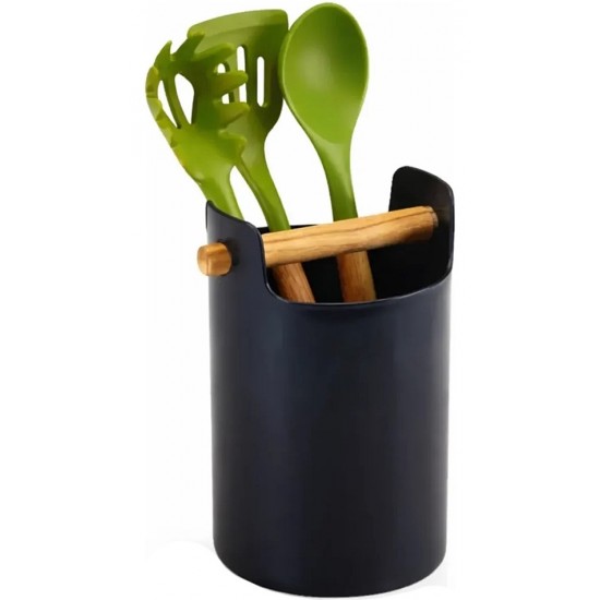 Porta Utensílios De Cozinha Multiuso Com Alça Black Eco Design